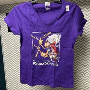 Disney’s Owl House womens/juniors medium purple shirt NEW